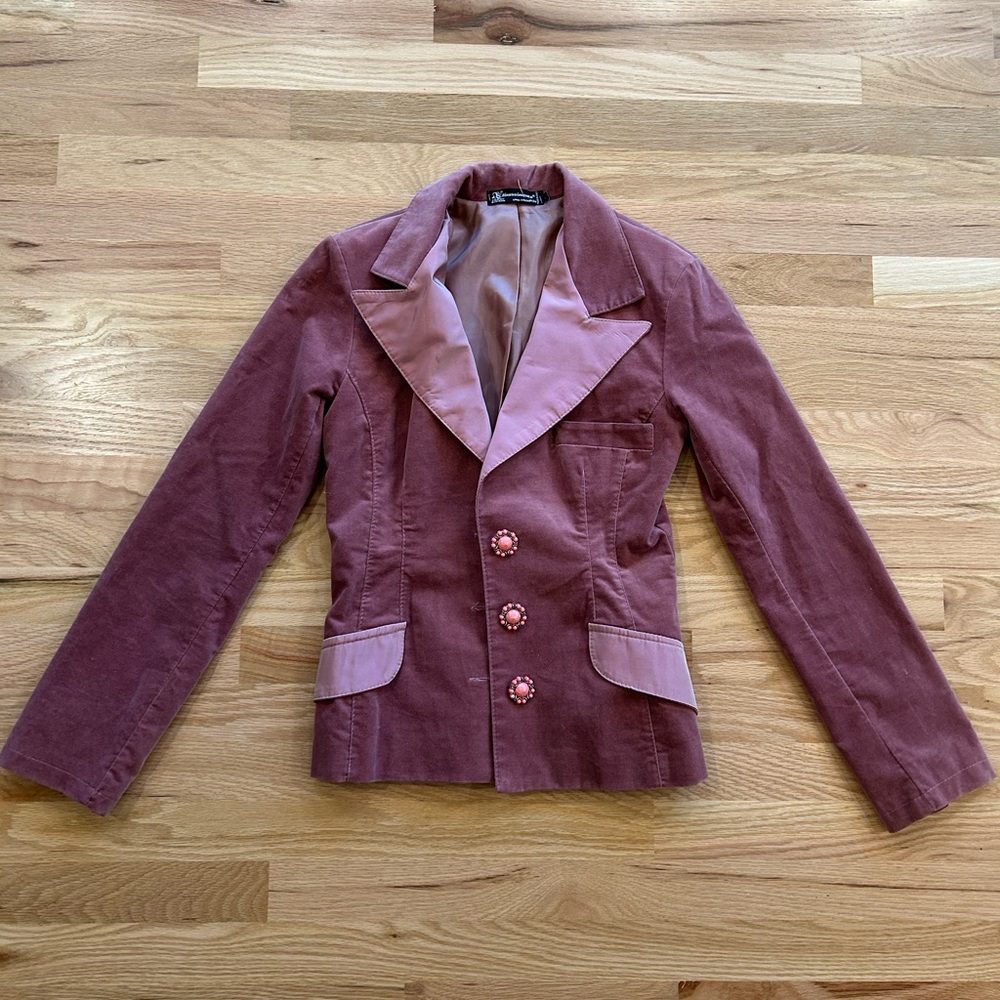 Rinascimento Mauve Blazer with Pink Accents size smallโ